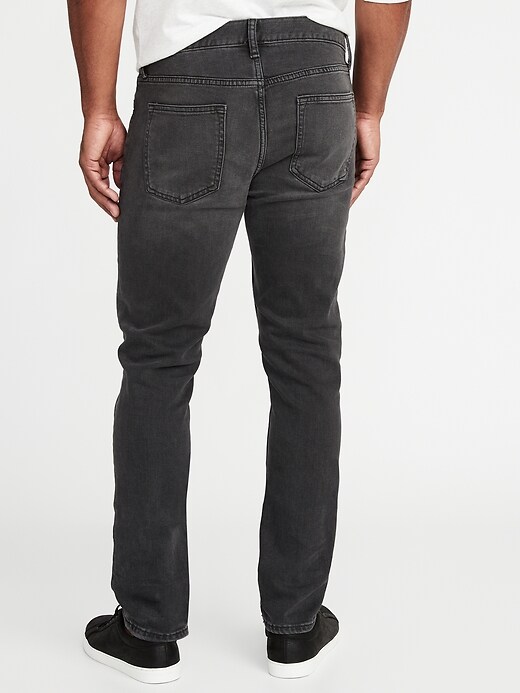 View large product image 2 of 2. Slim Built-In Warm Black Jeans