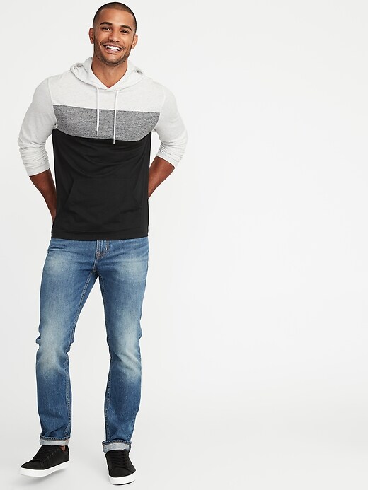 Color-Blocked Hooded Tee for Men | Old Navy