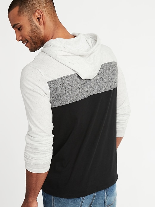 Image number 2 showing, Color-Blocked Hooded Tee