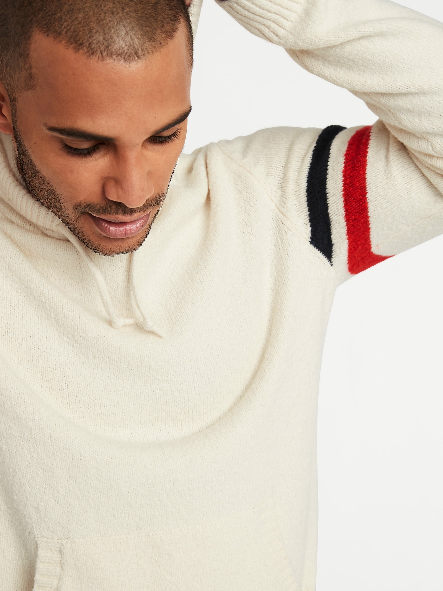 Built-In Flex Sleeve-Stripe Sweater Hoodie for Men | Old Navy