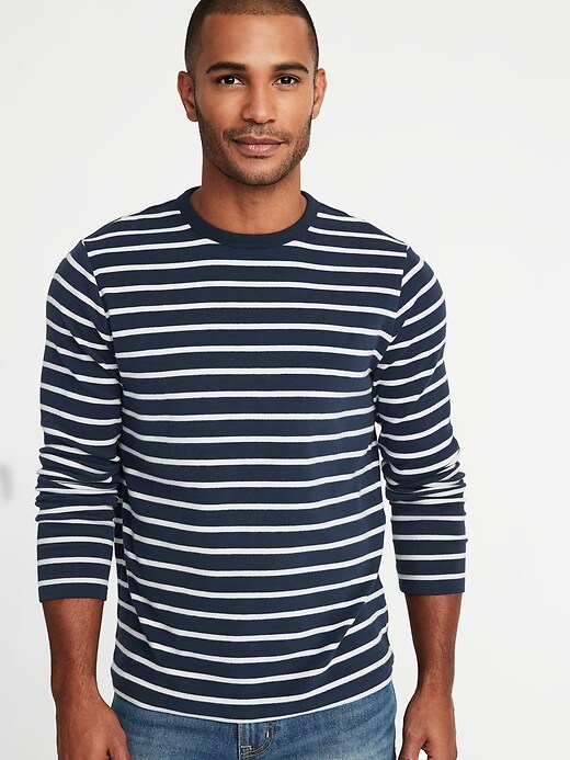 Image number 1 showing, Striped Plush-Knit Built-In Flex Tee