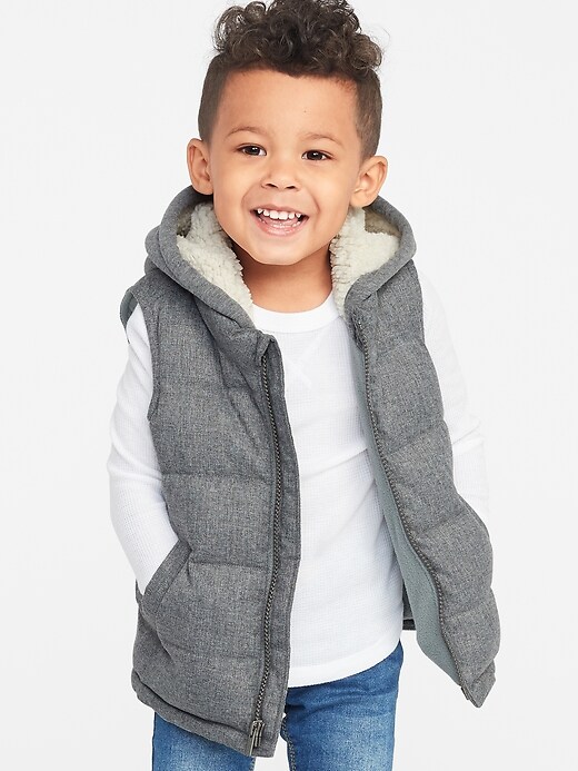 View large product image 1 of 4. Hooded Frost-Free Vest for Toddler Boys