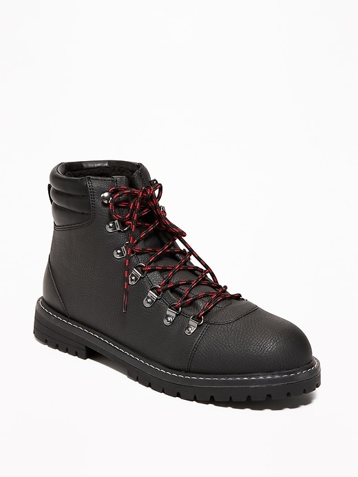 View large product image 1 of 3. Sherpa-Lined Hiking Boots