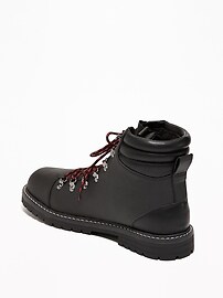 View large product image 3 of 3. Sherpa-Lined Hiking Boots