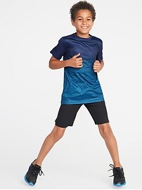 View large product image 3 of 3. Go-Dry Gradient-Stripe Performance Tee For Boys