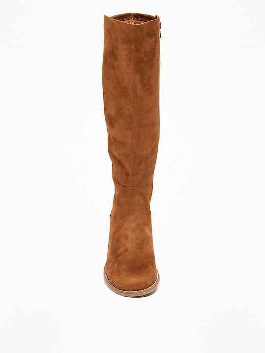 Image number 3 showing, Tall Faux-Suede Boots for Women
