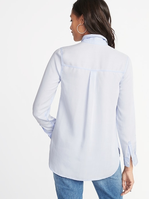 Image number 2 showing, Relaxed Tencel&#174 Shirt for Women