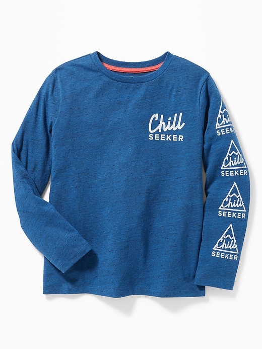 View large product image 1 of 2. Graphic Long-Sleeve Tee for Boys
