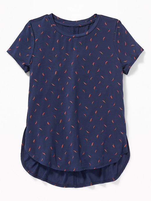 Jersey Tulip-Hem Tunic Tee for Girls