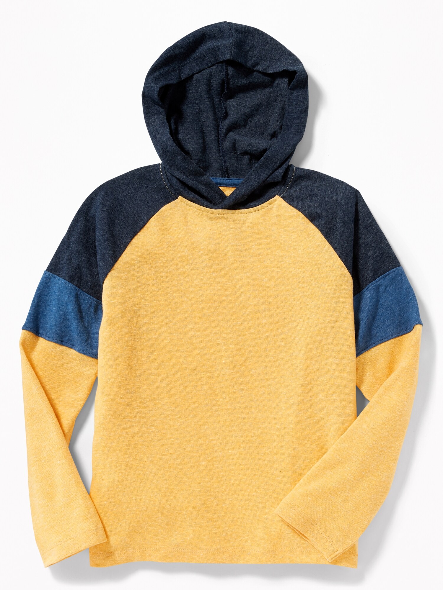 Color-Blocked Sweater-Knit Hooded Tee For Boys | Old Navy