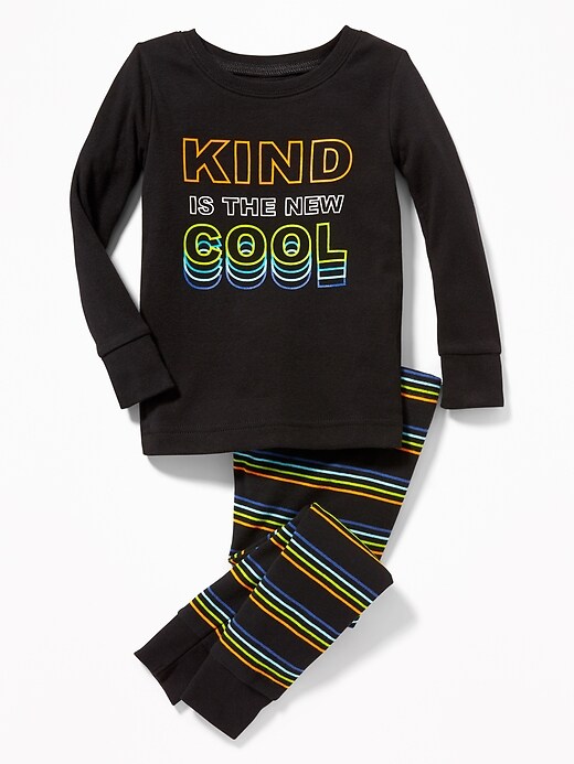 View large product image 1 of 1. "Kind Is The New Cool" Sleep Set For Toddler & Baby
