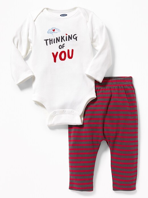 View large product image 1 of 2. 2-Piece Graphic Bodysuit & Leggings Set for Baby