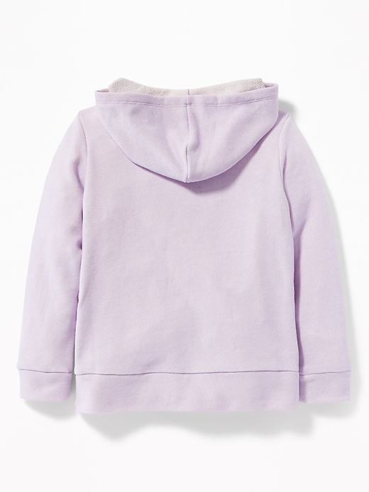 View large product image 2 of 2. Graphic French Terry Side-Lace Pullover Hoodie for Girls