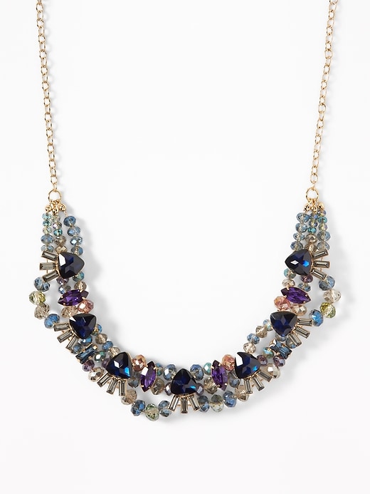 Faux-Gem Statement Necklace For Women | Old Navy