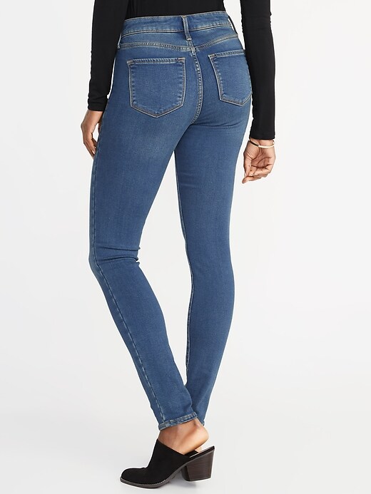 View large product image 2 of 2. High-Rise Built-In Warm Rockstar Super Skinny Jeans for Women