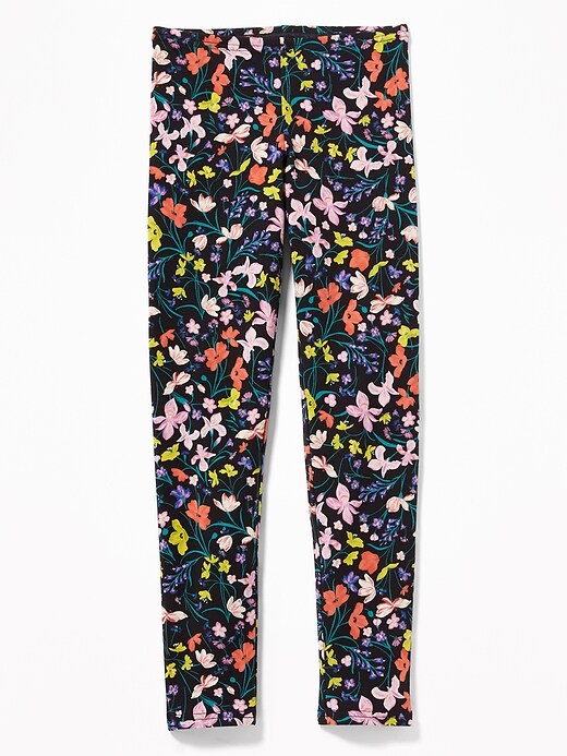 View large product image 1 of 1. Printed Jersey Full-Length Leggings for Girls