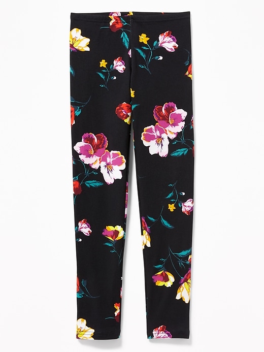 View large product image 1 of 2. Printed Jersey Full-Length Leggings for Girls