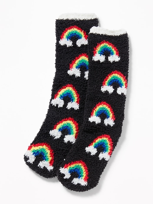 View large product image 1 of 1. Graphic Chenille Cozy Socks for Women
