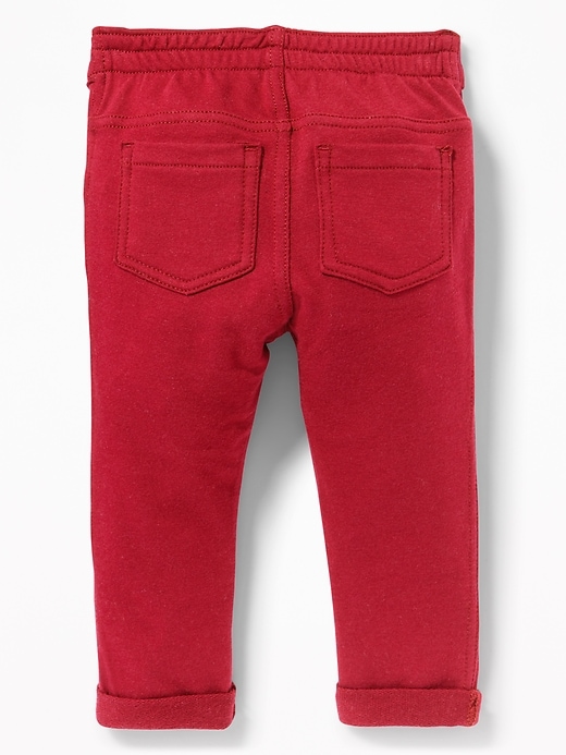 View large product image 2 of 2. French-Terry Rolled-Cuff Jeggings for Baby