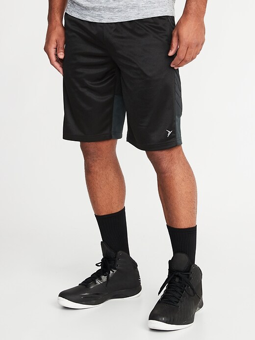 View large product image 1 of 1. Go-Dry Mesh Basketball Shorts - 10 inch inseam