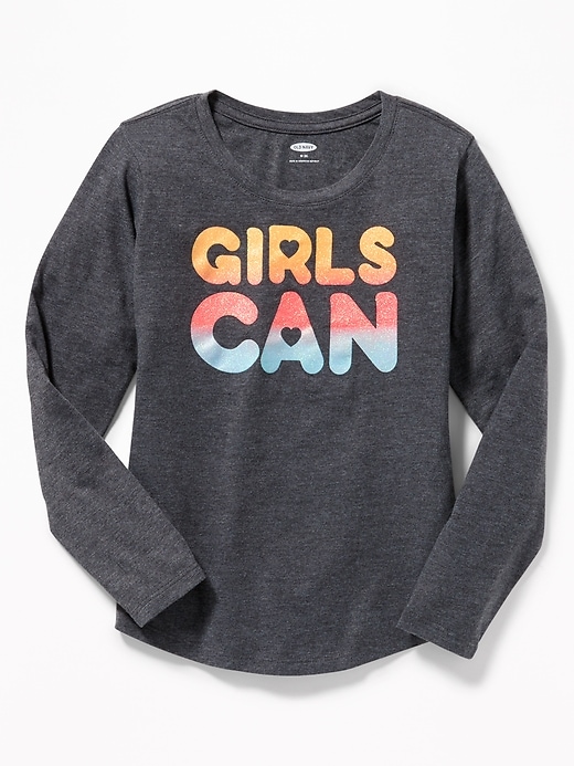 View large product image 1 of 1. Graphic Crew-Neck Tee for Girls