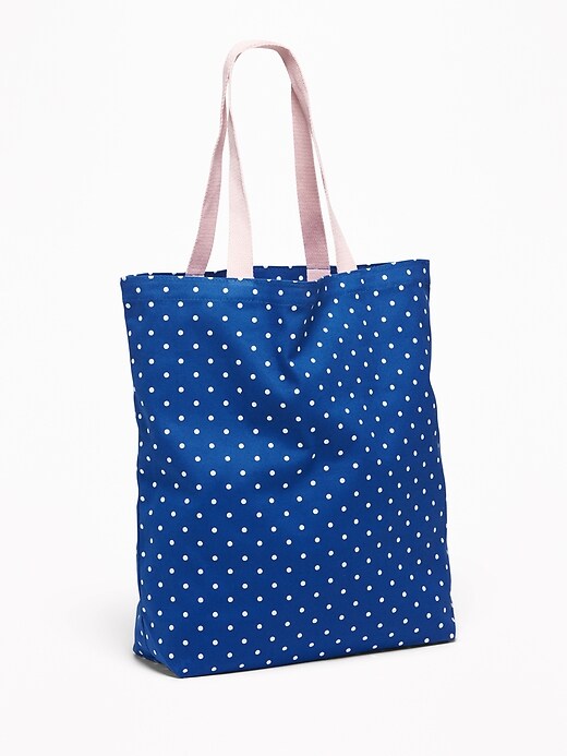View large product image 1 of 1. Printed Canvas Tote for Women