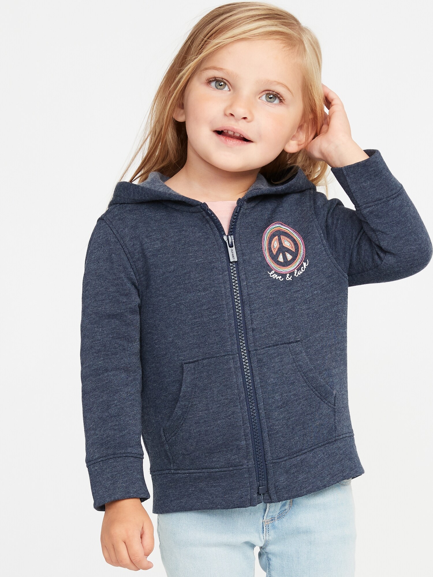 Graphic Zip Hoodie for Toddler Girls | Old Navy