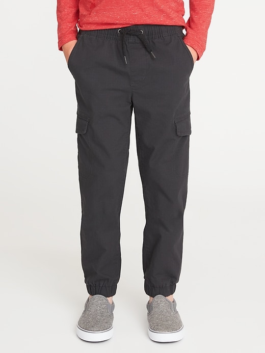 View large product image 1 of 3. Built-In Flex Ripstop Cargo Joggers For Boys