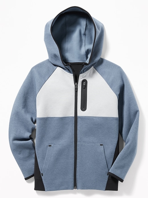 View large product image 1 of 1. Dynamic Fleece Color-Block  Zip Hoodie for Boys