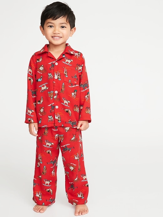 View large product image 1 of 1. Printed Pajama Set For Toddler & Baby