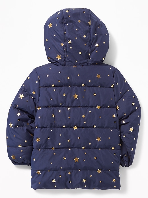 View large product image 2 of 4. Frost-Free Hooded Puffer Jacket for Toddler Girls
