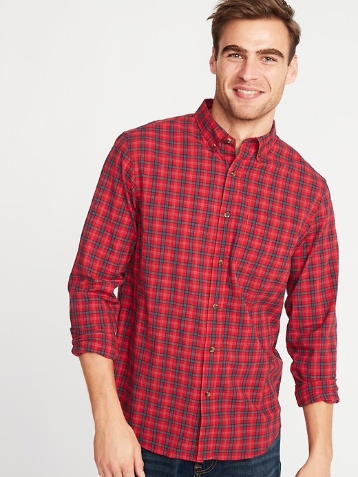 View large product image 1 of 1. Regular-Fit Built-In Flex Everyday Shirt for Men