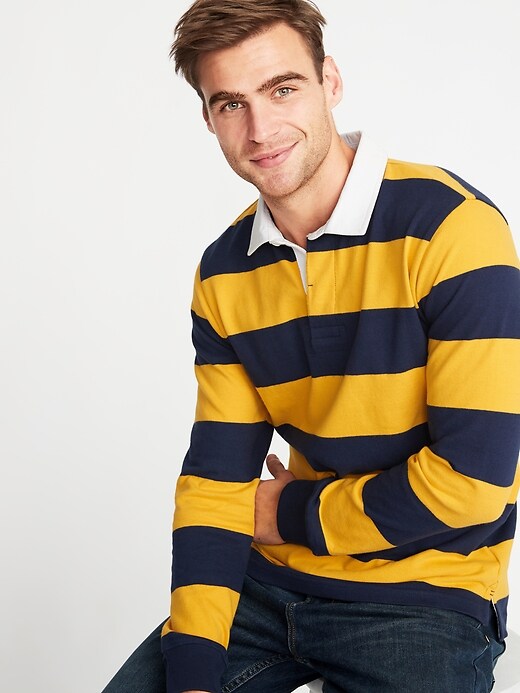 Image number 4 showing, Striped Thick-Knit Jersey Rugby