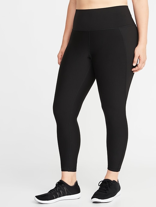View large product image 1 of 2. High-Waisted Elevate Built-In Sculpt Plus-Size 7/8-Length Leggings