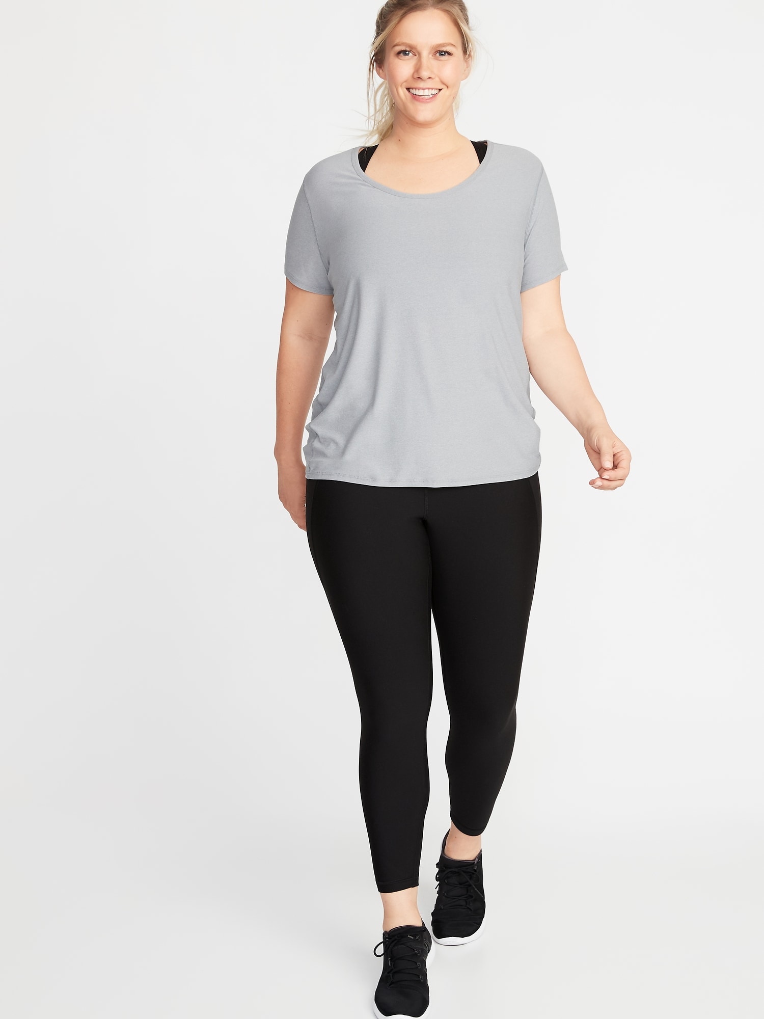 Tie-Back Plus-Size Performance Tee | Old Navy
