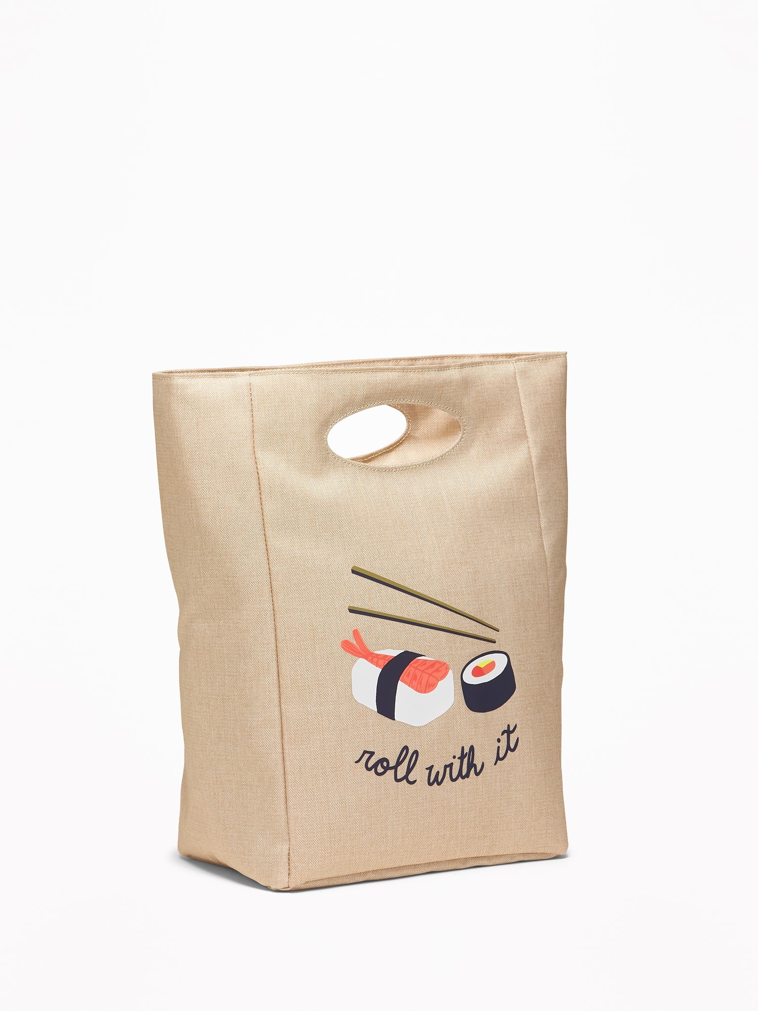 Old navy graphic store canvas lunch tote