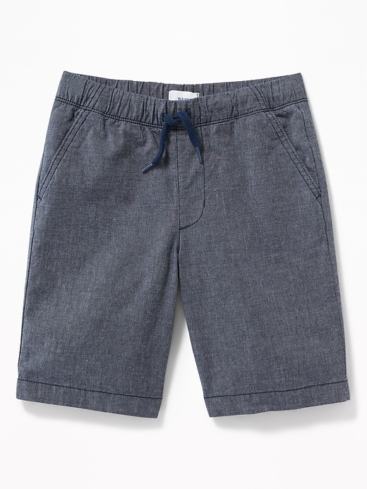 View large product image 1 of 3. Straight Built-In Flex Madras Jogger Shorts For Boys