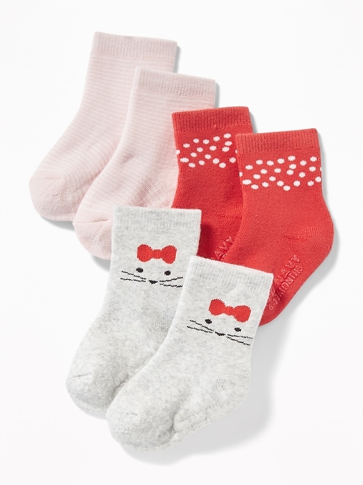 View large product image 1 of 1. Crew Socks 3-Pack for Baby