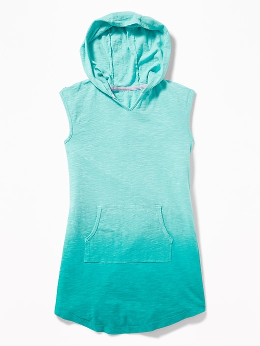 View large product image 1 of 3. Sleeveless Hooded Swim Cover-Up for Girls