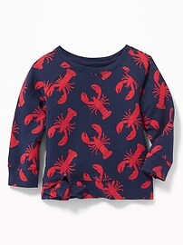 View large product image 4 of 4. Graphic Tie-Hem Sweatshirt for Toddler Girls
