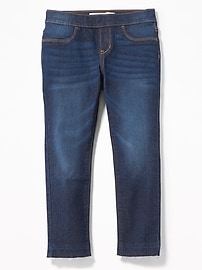 View large product image 3 of 3. Let-Down Hem Pull-On Crop Skinny Jeans for Girls