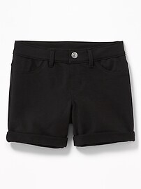 View large product image 3 of 3. Cuffed French Terry Shorts For Girls