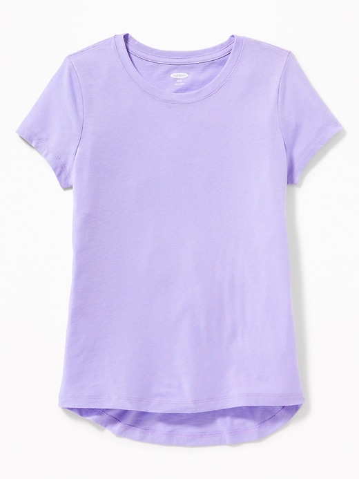View large product image 1 of 2. Relaxed Softest Scoop-Neck Tee for Girls
