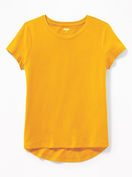 View large product image 1 of 1. Relaxed Softest Scoop-Neck Tee for Girls