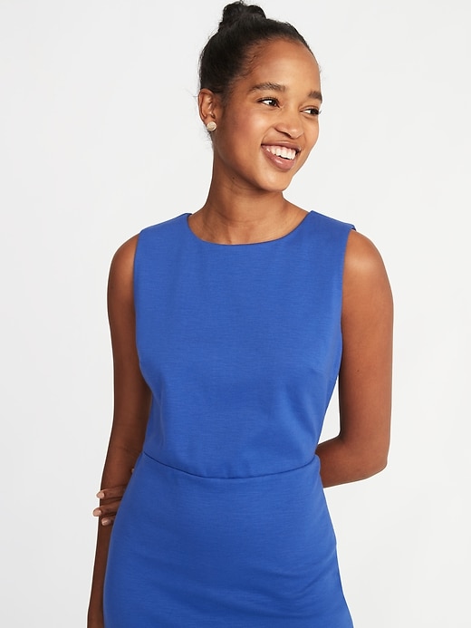 Sleeveless Ponte-Knit Sheath Dress for Women | Old Navy
