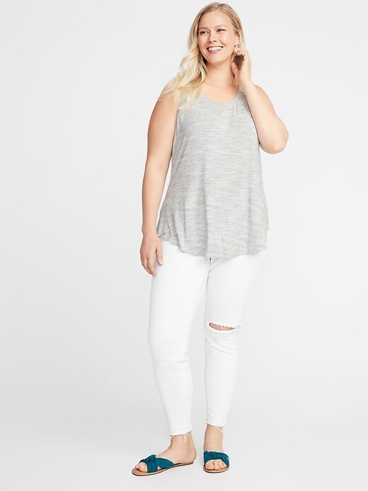 Image number 3 showing, Luxe Plus-Size Space-Dye Swing Tank