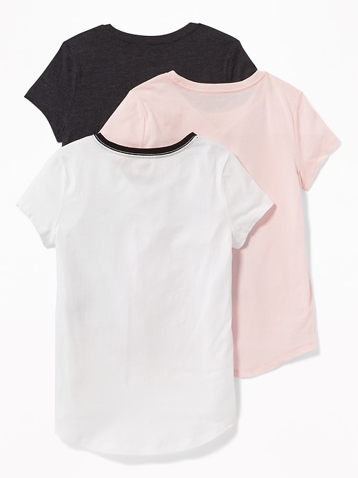 View large product image 2 of 2. 3-Pack Softest Tee for Girls