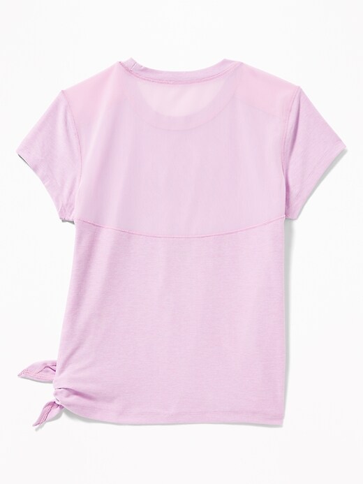 View large product image 2 of 3. Ultra-Soft Breathe ON Built-In Flex Side-Tie Tunic for Girls