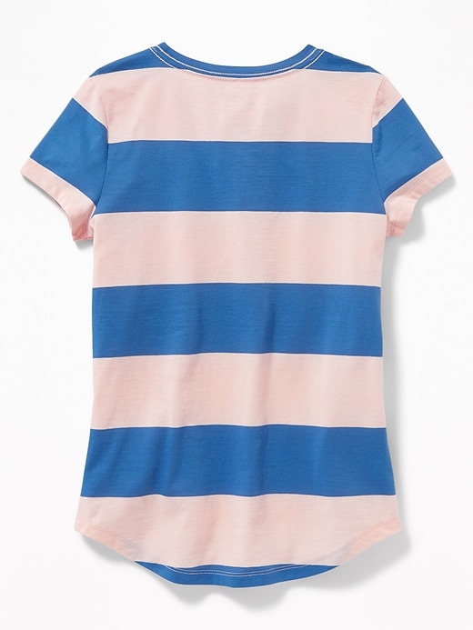 View large product image 2 of 2. Softest Crew-Neck Tee for Girls