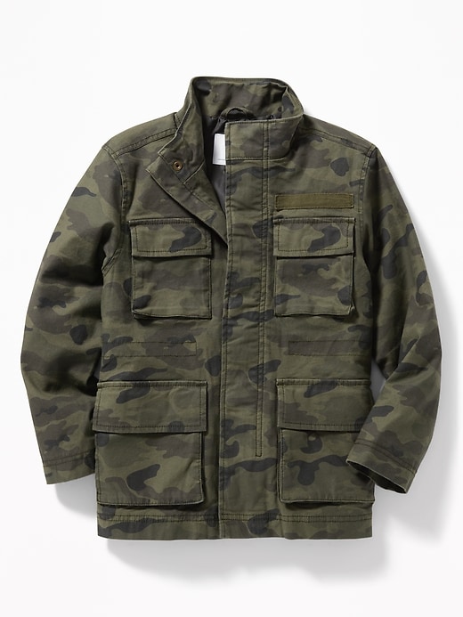 View large product image 1 of 3. Built-In Flex Twill Field Jacket For Boys